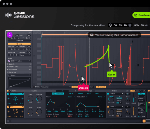 Feature Communicate visually with Submix Sketch™